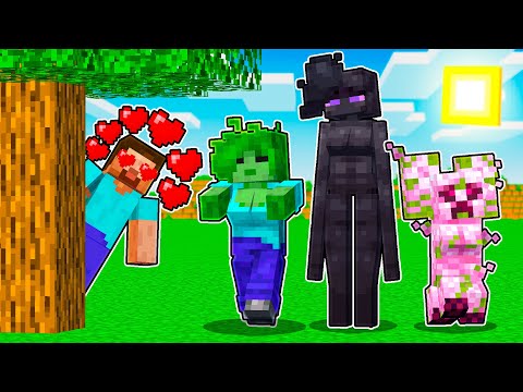 Los MOBS de Minecraft se CONVIRTIERON en CHICAS