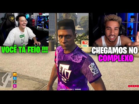 PIUZINHO E CORINGA CRIANDO PERSONAGEM NO COMPLEXO !!!