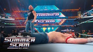 Brock Lesnar está de vuelta y aplastó a John Cena con un F-5: SummerSlam 2025 highlights