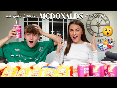 We Spent £200 On MCDONALDS MONOPOLY To WIN A MINI! *WE WON*💰