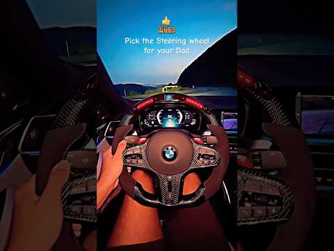 Which Steering Wheel will you choose for your dad 🤔🫀 #shorts #automobile #steeringwheel #dad