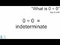 Understanding Division by Zero Concepts