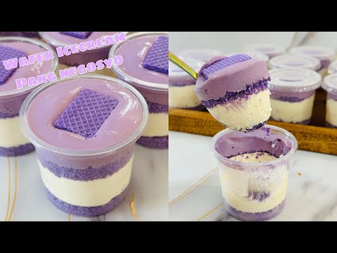 Ube Wafer Icecream in a cup | Pang negosyo in a cup! Malaki ang kita