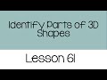 Identifying Parts of 3D Shapes