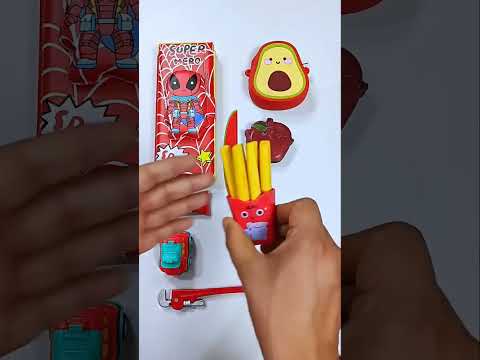 Satisfying Spider-Man Watch And French Fries Erasers Stationary Items Review
