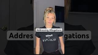 Addressing Allegations. #shorts