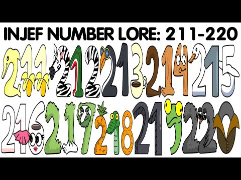 인제프 넘버로어 INJEF Number Lore 211-220 Alphabet Lore Sprunki + ITALIAN BRAINROT ANIMALS SQUID GAME meme