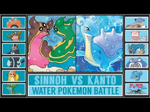 Water Pokémon Battle: SINNOH vs KANTO