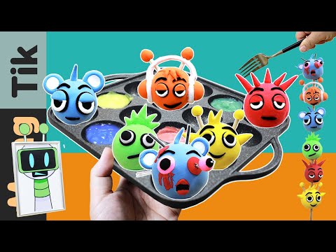 How to make Sprunki Takoyaki | Sprunki Incredibox Food | ASMR Mukbang Animation | Mang Tik ASMR