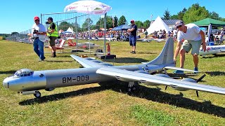 AMAZING SELFMADE CONVAIR B-36 PEACEMAKER RC MODEL FLIGHT DEMONSTRATION