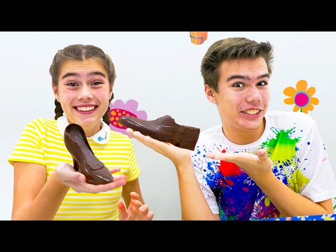 Nastya vs Chocolate – Real Food Challenge for Kids