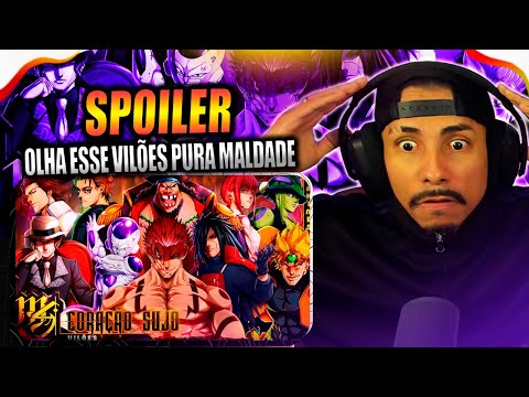 Vilões (Animes) - Coração Sujo | M4rkim | REACT COM VAGABI🔥