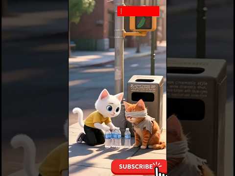 نسي الحليب 🥛… لكنه رجع بقصة أدفى من ألف فطور ❤️🐱
