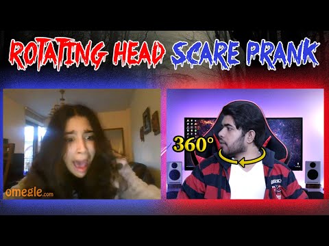 Rotating Head Scare Prank on Omegle ! Indian Boy Scaring Americans
