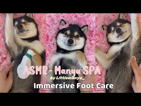 【ASMR】Manyu's Immersive Foot Care | Pink Vibes