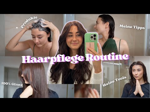 Meine aktuelle Haarpflege Routine!! 100% Glanz, Tipps & Tools ✨