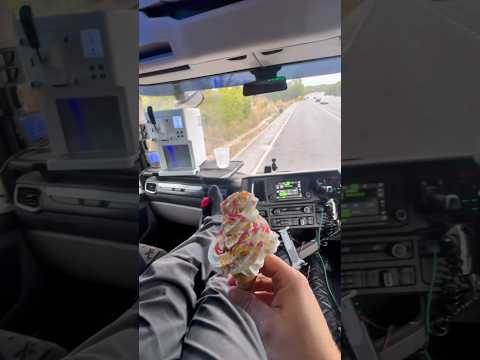 I’ve got my very own Mr. Whippy ice cream machine in my truck..  #truckerliam