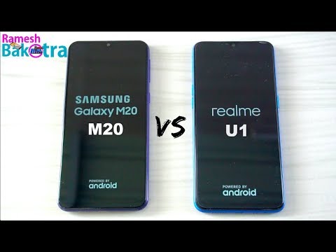 (ENGLISH) Samsung Galaxy M20 vs Realme U1 SpeedTest and Camera Comparison