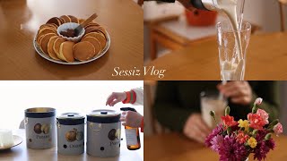 Kahvaltı için pankek tarifi / Elmalı smoothie /Türk Sessiz vlog