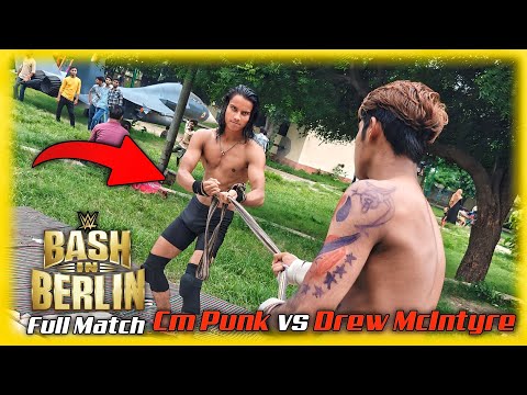 WWE Bash In Berlin 2024 | Cm Punk vs Drew McIntyre | WWE Strap Match | Backyard Wrestling