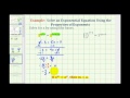 Exponential Equations and Properties