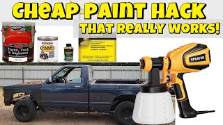 S5 E27.  A low cost automotive  paint hack that really works. Rustoleum and  electric sprayer