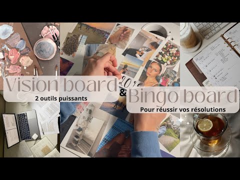 2025 : Vision board, Bingo board & Mes Secrets Pour Réussir Votre Année !  ⎪Motivation