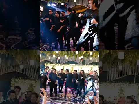 Shahroz Sabzwari & Shahzad Sheikh dancing at sister Saleem Sheikh’s daughter wedding.
