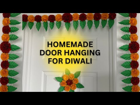 Homemade Door Hanging for Diwali | Diwali Home Decoration Ideas | Easy Toran Design