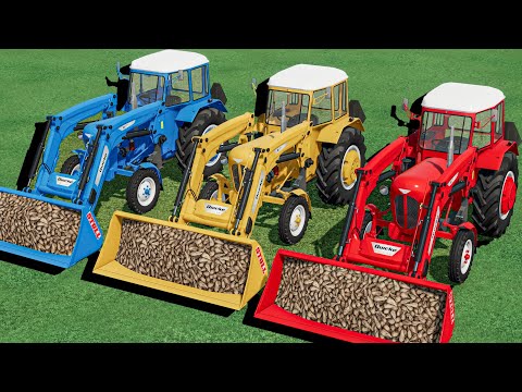 SHOW with Colors - SUGAR BEET WORK with URSUS Mini Tractors - Farming Simulator 22