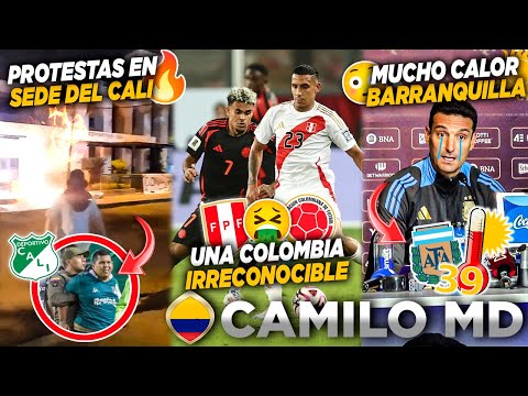 🔥HINCHAS PRENDEN FUEGO A SEDE DEL CALI😱TERRIBLE PARTIDO DE COLOMBIA🤮SCALONI SE QUEJA DE BARRAQUILLA🙄