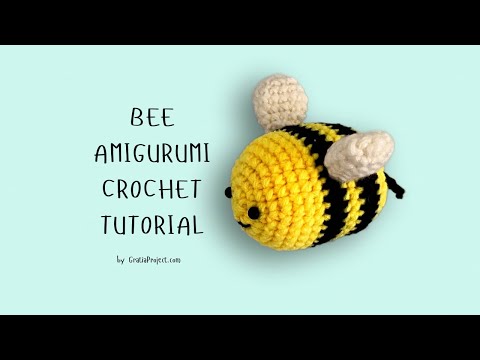 Bee Amigurumi Crochet Tutorial | Step-by-step Crochet Along