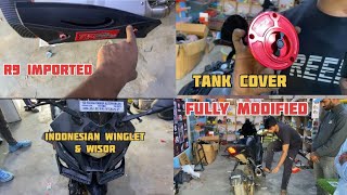 Yamaha R15v4 Black Fully Modified 😱 Genuine Accessories & Very Cheap Price| #modified #r15v4