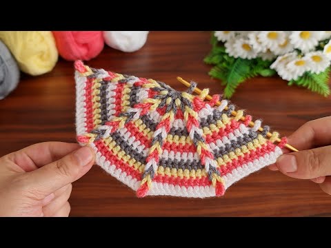 Wow.. 🥰 Super Easy, very useful crochet beautiful motif crochet coaster💰💰 Motif Supla bardak altlığı