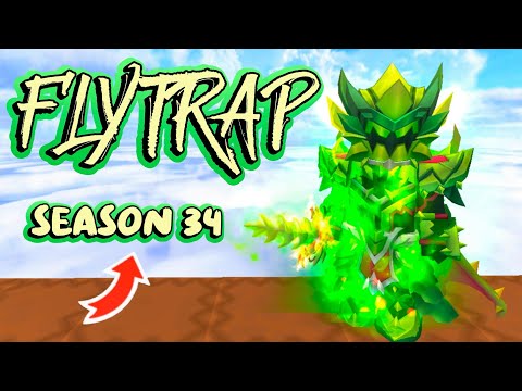 Unlocking "FLYTRAP!" 34th Season Pass Skyblock