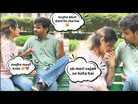 ACCIDENT PRANK 😭 || Prank on sneha || स्नेहा ने ये क्या किया🙄 || Ankush rajput 😊