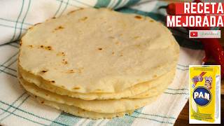TORTILLAS DE MAÍZ CON HARINA PRECOCIDA PAN ¡Receta mejorada! | SIN GLUTEN