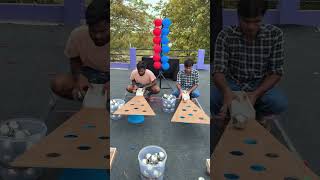 Best Family Balloon Burst Game / steel Ball Roll In Hone Challenge who the winner? 