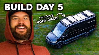 Building an INSANE Roof Rack for a 4x4 GAMING CAMPER VAN