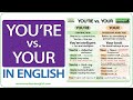 Understanding 'Your' vs 'You're' Usage