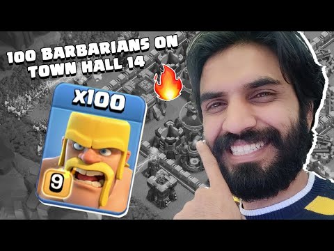 I Used 100 Barbarian And Then clash Of Clans Coc
