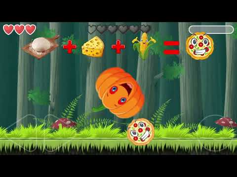 Pumpkin vs Pizza in Red Ball 4