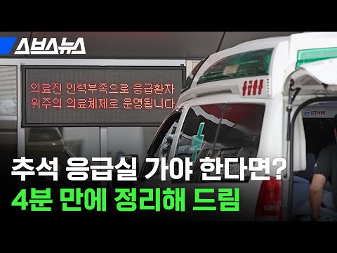 추석에 아프면 큰일 남? 응급실 가야 할 때 보세요 / 스브스뉴스