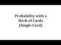 Understanding Card Probabilities and Face Cards