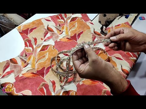 कटवर्क मोती वाली लेस और एंकर के धागे से बनाये सुन्दर नैक डिजाइन || New Kriti Boutique