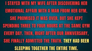 I STAYED WITH MY WIFE AFTER DISCOVERING HER EMOTIONAL AFFAIR WITH A MAN FROM HER GYM.SHE PROMISED  