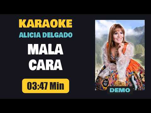 Karaoke | MALA CARA (Santiago) – Alicia Delgado [Pista+Letra]