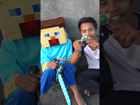 STEVE MAKAN PERMEN TROLLI VIRAL?! #shorts