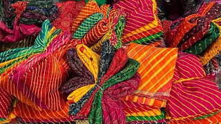 gotta pati bandhej leharya collection surat saree wholesaler | bandhani saree manufacturer