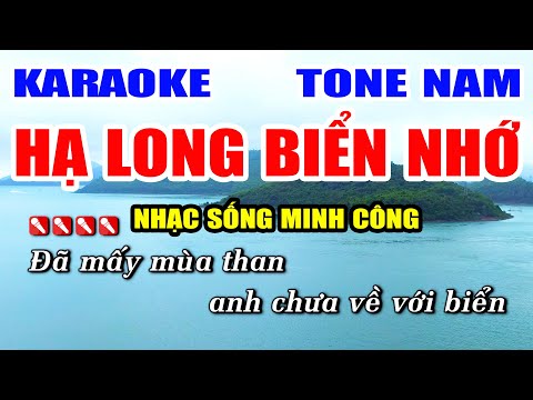Hạ Long Biển Nhớ Karaoke Nhạc Sống Minh Công – Tone Nam Dễ Hát Nhất